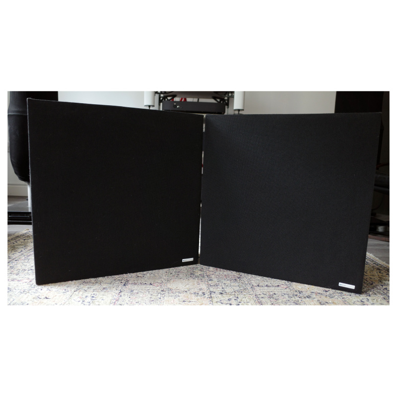 GIK Acoustics Classic Bass Trap Panels PAIR Square Version (60cm x 60cm) 80Hz 15cm Thickness
